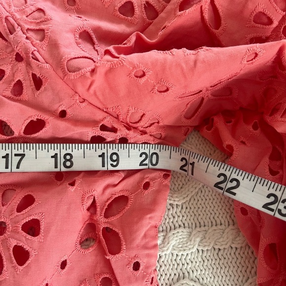 New! Joe’s Broderie Top, Women's Lantana Pink Eyelet Balloon Sleeve Size Medium - Picture 11 of 15